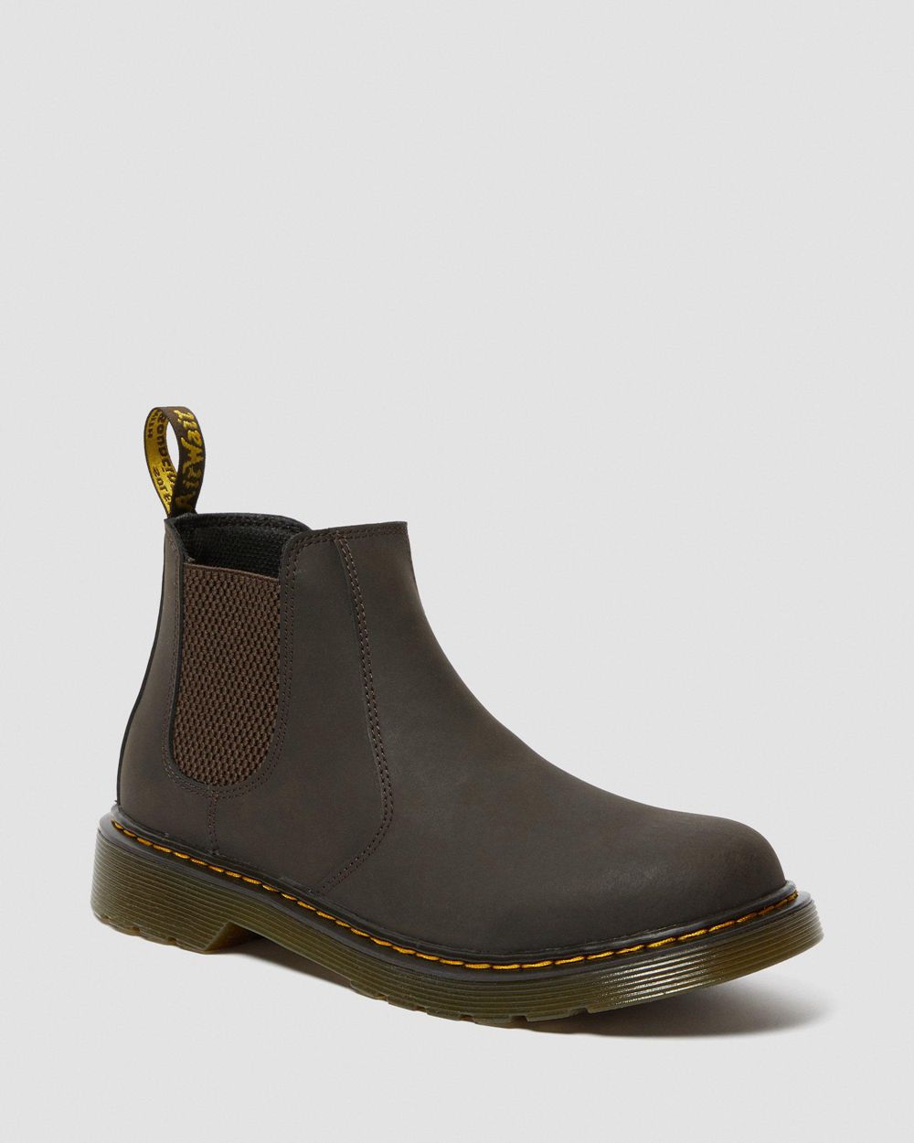 Dr Martens 2976 Wildhorse Kožené Chelsea Boots Detske ( Tmavo Hnede ) SK 528-XFLVMI